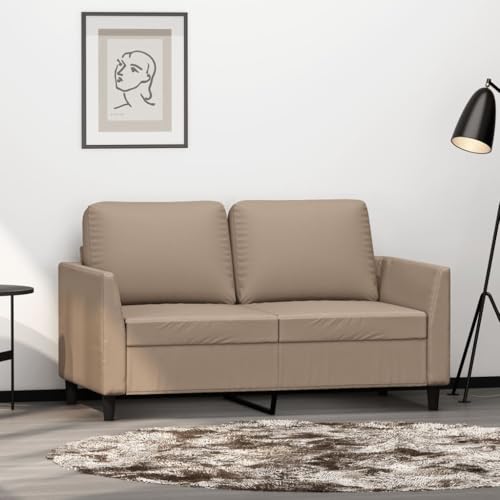 2-Sitzer-Sofa Cappuccino-Braun 120 cm Kunstleder, Robustes Metallgestell, Bequeme Polsterung für Wohnzimmer, langlebig und pflegeleicht 2-Sitzer-Sofa Cappuccino-Braun 120 cm Kunstleder, Robustes Metallgestell, Bequeme Polsterung für Wohnzimmer, langlebig und pflegeleicht von YuuSsea