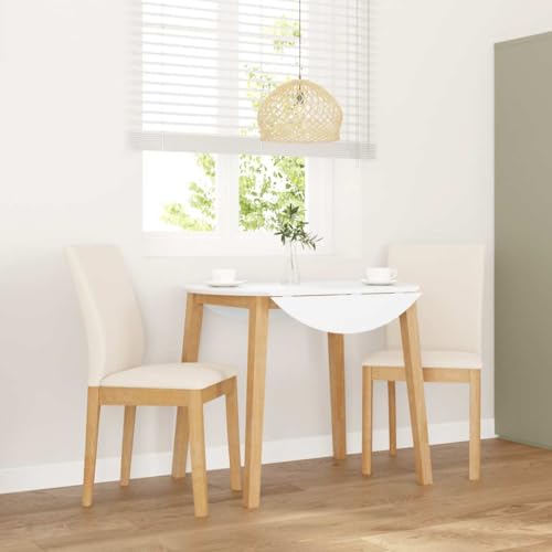 Esszimmerstühle 2er Set, Massivholz Gummibaum, Ergonomisches Design, Bequeme Kissen, für Esszimmer und Wohnzimmer von YuuSsea