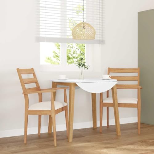 Esszimmerstühle mit Kissen, 2er-Set aus massivem Gummibaumholz, ergonomisches Design, Bequeme Esszimmerstühle für Küche & Wohnzimmer von YuuSsea