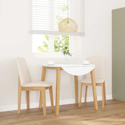 Esszimmerstühle mit Kissen, 2er-Set aus massivem Gummibaumholz, ergonomisches Design für Esszimmer und Küche, bequemer Sitzkomfort von YuuSsea