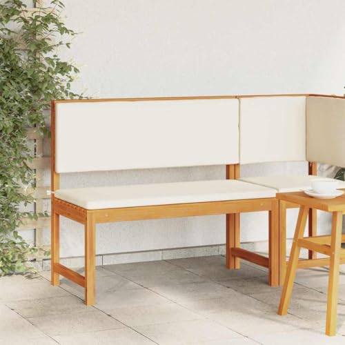 Gartenbank mit Kissen, 100x50x91 cm, Massivholz Akazie, für 2 Personen, ideal für Außenbereich, Balkon & Garten Gartenbank mit Kissen, 100x50x91 cm, Massivholz Akazie, für 2 Personen, ideal für Außenbereich, Balkon & Garten von YuuSsea