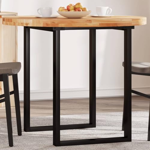 Massive Akazienholz Tischplatte Rund Ø90x4 cm, Robuste Holzplatte für Esstische, Bistrotische & Couchtische, Langlebiges Echtholz Tabletop in Naturöl-Finish von YuuSsea