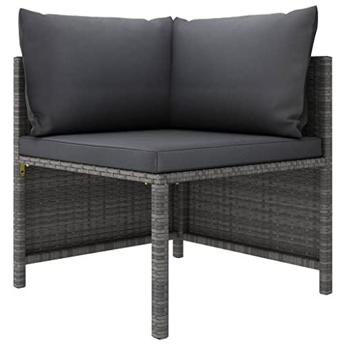 Modulares Ecksofa, Grau Poly Rattan, Gartenmöbel, Outdoor, Kissen, robust, wetterfest, individuell, langlebig, stilvoll Modulares Ecksofa, Grau Poly Rattan, Gartenmöbel, Outdoor, Kissen, robust, wetterfest, individuell, langlebig, stilvoll von YuuSsea