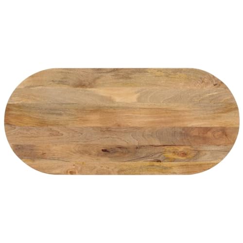 Ovale Tischplatte 110x50x2,5 cm aus massivem Mangoholz, unbehandelt, für Esstisch & Schreibtisch, vielseitig Ovale Tischplatte 110x50x2,5 cm aus massivem Mangoholz, unbehandelt, für Esstisch & Schreibtisch, vielseitig von YuuSsea