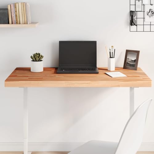 Rechteckige Tischplatte aus massivem Buchenholz, 100x50x4 cm, vielseitige Holzplatte für Bartisch, Beistelltisch, Schreibtisch, langlebige Oberfläche von YuuSsea