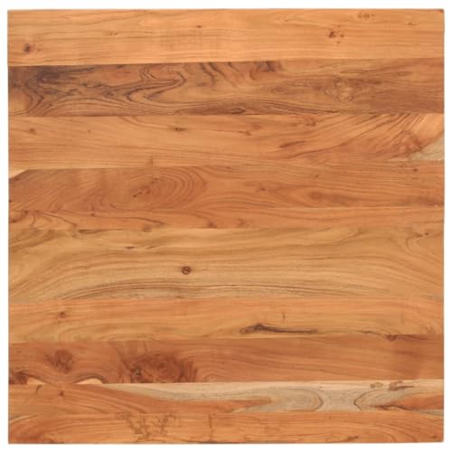 Tischplatte 70x70x3,8 cm Quadratisch Massivholz Akazie, Natur finish Holzplatte für Esstisch, Bartisch, Küchentisch, Schreibtisch von YuuSsea