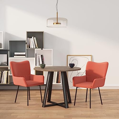 YuuSsea 2er-Set Esszimmerstühle, Samt Rosa, Metallbeine, komfortabler Küchenstuhl, robuste Esszimmerstühle für Esszimmer, Wohnzimmer, Büro, modern, ergonomisch von YuuSsea