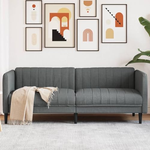 YuuSsea 3-Sitzer Sofa Dunkelgrau Stoff, Gemütliche Couch für Wohnzimmer & Schlafzimmer, Strapazierfähig, Massivholzrahmen, Polstersessel für Entspannung, 193x76,5x74,5 cm YuuSsea 3-Sitzer Sofa Dunkelgrau Stoff, Gemütliche Couch für Wohnzimmer & Schlafzimmer, Strapazierfähig, Massivholzrahmen, Polstersessel für Entspannung, 193x76,5x74,5 cm von YuuSsea
