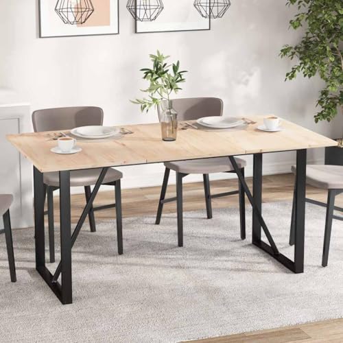 YuuSsea 3er-Set Massivholz Kiefer Tischplatten 80x53x1,7 cm, Rechteckige Unbehandelte Ersatz-Tischplatte für Esstische, Küchentische, Schreibtische von YuuSsea