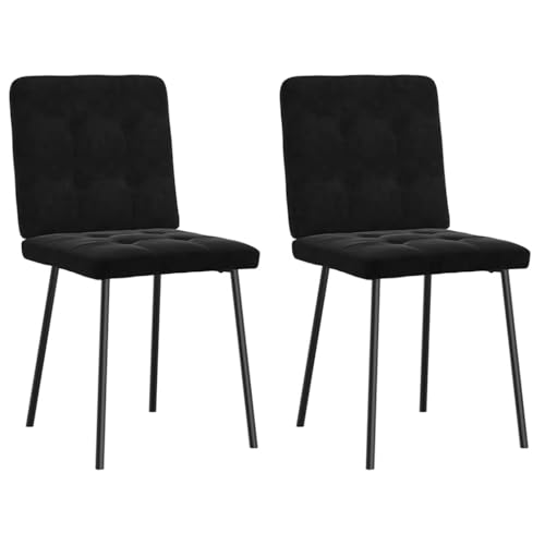 YuuSsea Esszimmerstühle, 2er-Set, Schwarz Samt, Moderne Design Stühle für Küche, Essbereich, Wohnzimmer YuuSsea Esszimmerstühle, 2er-Set, Schwarz Samt, Moderne Design Stühle für Küche, Essbereich, Wohnzimmer von YuuSsea
