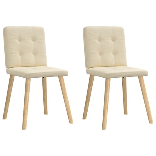 YuuSsea Esszimmerstühle 2er Set, Creme Stoff, Bequemer Küchenstuhl mit Metall- & Holzgestell, Moderner Esszimmerstuhl für Wohnzimmer & Gästezimmer YuuSsea Esszimmerstühle 2er Set, Creme Stoff, Bequemer Küchenstuhl mit Metall- & Holzgestell, Moderner Esszimmerstuhl für Wohnzimmer & Gästezimmer von YuuSsea