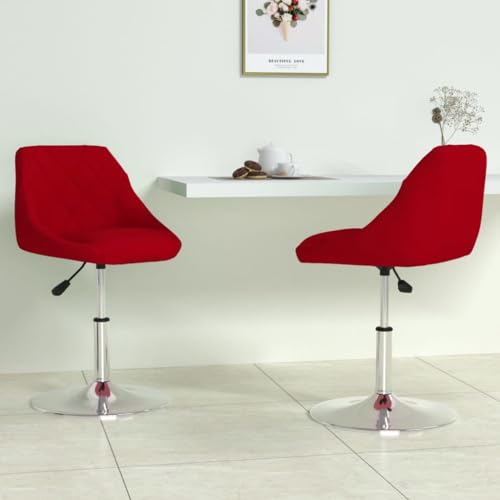 YuuSsea Esszimmerstühle 2er Set, Drehbar, Weinroter Samt, Höhenverstellbar, Moderner Küchenstuhl für Esszimmer, Wohnzimmer YuuSsea Esszimmerstühle 2er Set, Drehbar, Weinroter Samt, Höhenverstellbar, Moderner Küchenstuhl für Esszimmer, Wohnzimmer von YuuSsea