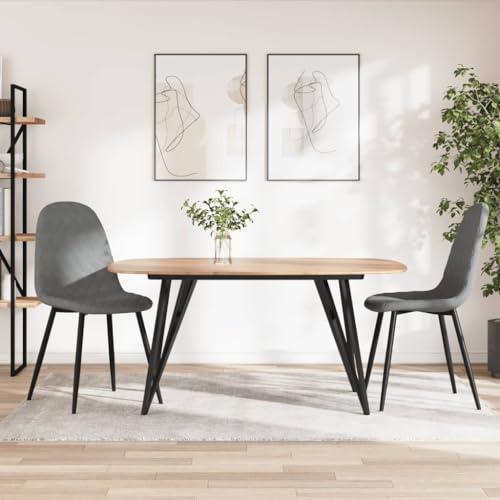 YuuSsea Esszimmerstühle 2er Set, Hellgrau Samt, Moderne Design Küchenstühle, Ergonomisch Gepolstert für Komfort, Stabile Metallbeine YuuSsea Esszimmerstühle 2er Set, Hellgrau Samt, Moderne Design Küchenstühle, Ergonomisch Gepolstert für Komfort, Stabile Metallbeine von YuuSsea