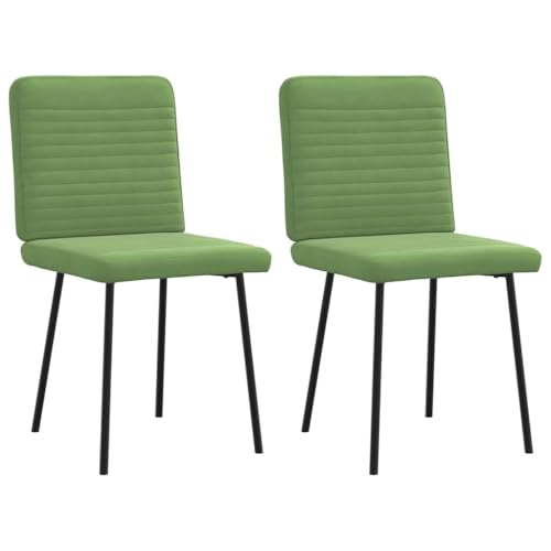 YuuSsea Esszimmerstühle 2er Set, Hellgrün Samt Stühle für Küche, Modernes Design, Metallbeine, Bequemer Esszimmerstuhl, Max. Belastung 110 kg von YuuSsea