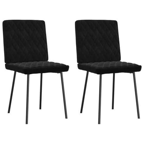 YuuSsea Esszimmerstühle 2er Set, Küchenstühle Modern, Samt Schwarz mit Metallbeinen, Bequeme Polsterung für Esszimmer, Wohnzimmer, Café YuuSsea Esszimmerstühle 2er Set, Küchenstühle Modern, Samt Schwarz mit Metallbeinen, Bequeme Polsterung für Esszimmer, Wohnzimmer, Café von YuuSsea
