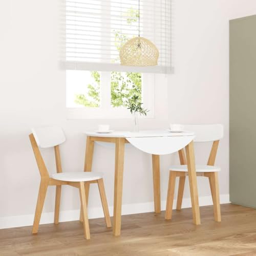 YuuSsea Esszimmerstühle 2er-Set, Massive Gummibaumholz, Ergonomisches Design, Natürliche Farbe für Küche und Esszimmer von YuuSsea