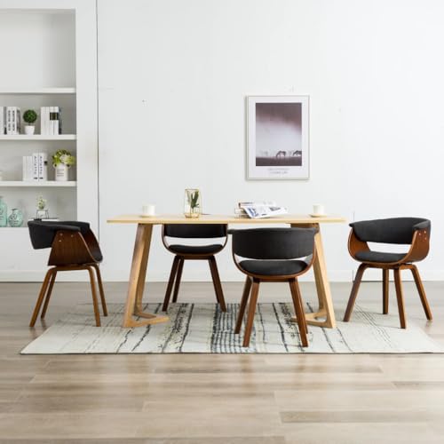 YuuSsea Esszimmerstühle 4 STK., Grau Bugholz, weicher Stoffbezug, modernes Design, Küchenstühle für Esszimmer oder Wohnbereich YuuSsea Esszimmerstühle 4 STK., Grau Bugholz, weicher Stoffbezug, modernes Design, Küchenstühle für Esszimmer oder Wohnbereich von YuuSsea