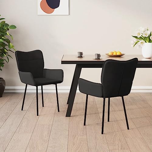 YuuSsea Esszimmerstühle Samt Schwarz 2er-Set, Moderne Küchenstühle mit Metallbeinen, Komfortable Esszimmerstühle für Wohnzimmer, bis 110 kg belastbar YuuSsea Esszimmerstühle Samt Schwarz 2er-Set, Moderne Küchenstühle mit Metallbeinen, Komfortable Esszimmerstühle für Wohnzimmer, bis 110 kg belastbar von YuuSsea