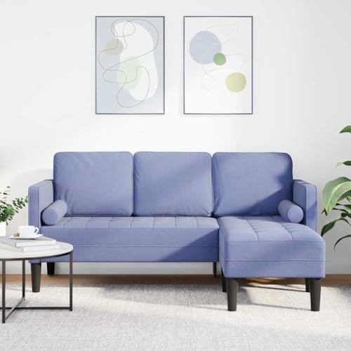 YuuSsea Jeansblaues L-förmiges Sofa, 173x131x67 cm, Stoff, modernes Design, Wohnzimmer, langlebig, 3-Sitzer, gemütlich YuuSsea Jeansblaues L-förmiges Sofa, 173x131x67 cm, Stoff, modernes Design, Wohnzimmer, langlebig, 3-Sitzer, gemütlich von YuuSsea