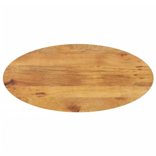 YuuSsea Ovale Tischplatte 140x50x3,8 cm aus massivem Mangoholz in Eichen-Optik, langlebiger Holz-Block für Esstisch, Küchentisch oder Schreibtisch, vielseitig einsetzbar YuuSsea Ovale Tischplatte 140x50x3,8 cm aus massivem Mangoholz in Eichen-Optik, langlebiger Holz-Block für Esstisch, Küchentisch oder Schreibtisch, vielseitig einsetzbar von YuuSsea