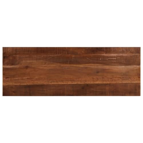 YuuSsea Rechteckige Tischplatte aus recyceltem Altholz Massivholz, 140x50x2,5 cm, Holzplatte für Esstisch, Küchentisch oder Schreibtisch, langlebige Schreibtischplatte von YuuSsea