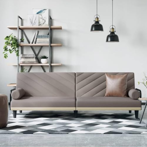 YuuSsea Schlafsofa mit Armlehnen, Taupe Stoff, verstellbare Rückenlehne, bequemes Gästebett für Wohnzimmer, strapazierfähig, 205x89x70cm YuuSsea Schlafsofa mit Armlehnen, Taupe Stoff, verstellbare Rückenlehne, bequemes Gästebett für Wohnzimmer, strapazierfähig, 205x89x70cm von YuuSsea