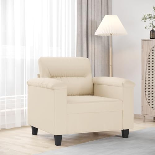 YuuSsea Sessel Beige 60 cm Mikrofasergewebe, Metallgestell, Wohnzimmer Loungesessel, Bequemer Relaxsessel für Zuhause, Langlebig YuuSsea Sessel Beige 60 cm Mikrofasergewebe, Metallgestell, Wohnzimmer Loungesessel, Bequemer Relaxsessel für Zuhause, Langlebig von YuuSsea