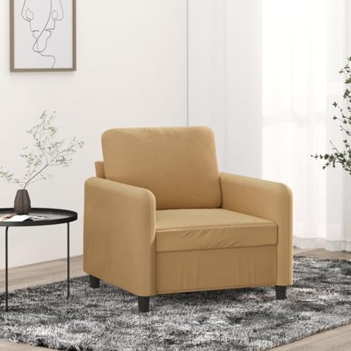 YuuSsea Sessel Braun 60 cm Samt, Metallgestell, Bequemer Loungesessel für Wohnzimmer, Schlafzimmer, Maximal 110 kg Belastbarkeit YuuSsea Sessel Braun 60 cm Samt, Metallgestell, Bequemer Loungesessel für Wohnzimmer, Schlafzimmer, Maximal 110 kg Belastbarkeit von YuuSsea