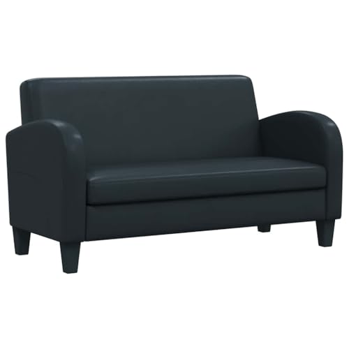YuuSsea Sofa 2-Sitzer Kunstleder Schwarz, Klassisches Design, Massivholzrahmen, Bequemes Polster, Wohnzimmer Möbel YuuSsea Sofa 2-Sitzer Kunstleder Schwarz, Klassisches Design, Massivholzrahmen, Bequemes Polster, Wohnzimmer Möbel von YuuSsea