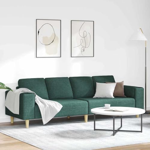 YuuSsea Sofa Set Dunkelgrün Stoff, 4-Sitzer Couch Modern, Atmungsaktives Material, Holzwerkstoffrahmen, Konische Beine, für Wohnzimmer Lounge YuuSsea Sofa Set Dunkelgrün Stoff, 4-Sitzer Couch Modern, Atmungsaktives Material, Holzwerkstoffrahmen, Konische Beine, für Wohnzimmer Lounge von YuuSsea