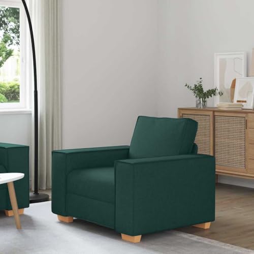 YuuSsea Sofa Stuhl Dunkelgrün, 60 cm Breite, Stoffbezug, Metallrahmen, Loungesessel für Wohnzimmer, Schlafzimmer, bequemer Sitzerlebnis von YuuSsea