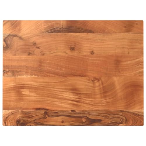 YuuSsea Tischplatte 70x50x3,8 cm Rechteckig Massivholz Akazie, Unbehandelte Holzplatte für Esstisch, Küchentisch oder Bartisch, Langlebige Ersatzplatte aus Akazienholz von YuuSsea