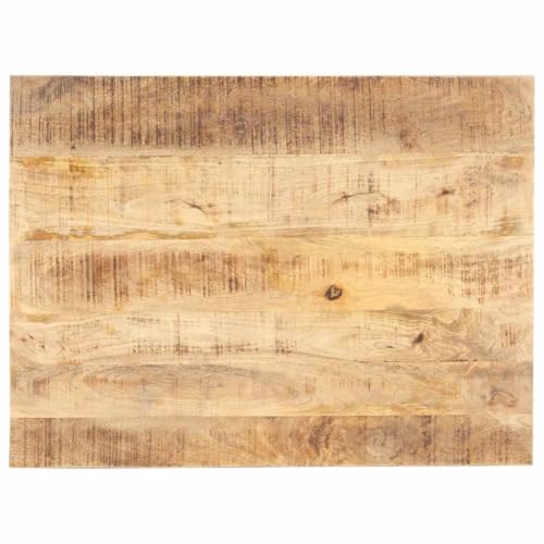 YuuSsea Tischplatte Massivholz Mango 15-16 mm, 80x70 cm, rustikale Holzplatte für Esstisch, Küchentheke oder Bartisch, langlebig & pflegeleicht von YuuSsea
