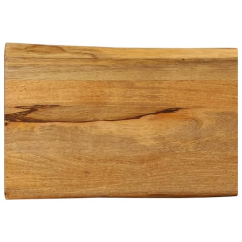 YuuSsea Tischplatte mit Baumkante 70x40x3,8 cm Massivholz Mango, robuste Arbeitsplatte für Schreibtisch und Küchentisch, unbehandelte Holzplatte YuuSsea Tischplatte mit Baumkante 70x40x3,8 cm Massivholz Mango, robuste Arbeitsplatte für Schreibtisch und Küchentisch, unbehandelte Holzplatte von YuuSsea