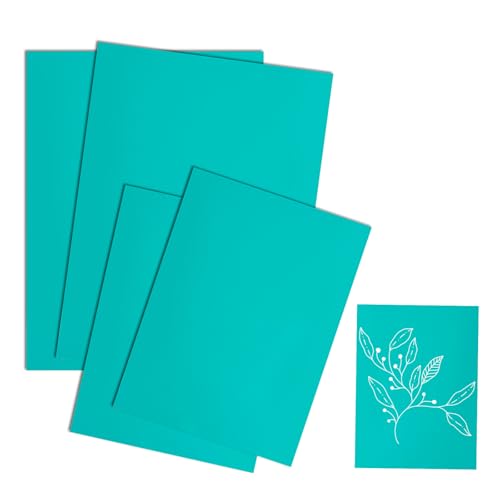 Yuuchoringee 4 Stück Linoldruck Set Linoleum Schnitzset, Linolplatten für Linolschnitt und Stempeldruck, Weichgummi Stempelgummi Linoplatte zum Gravieren und Basteln (2A5 + 2A6) von Yuuchoringee