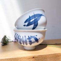 Handgemachte Kleine Porzellanschale Blaue Abstrakte Keramikschale Handgemachte Kleine Porzellanschale Blaue Abstrakte Keramikschale von YuuenCollection