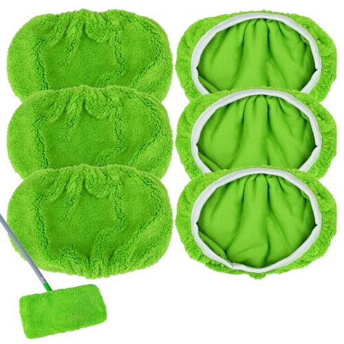 Bodenwischer Ersatzbezug Mikrofaser Kompatibel Mit Swiffer Sweeper, Wischmopp Ersatz Wiederverwendbare Korallenvlies Moppköpfe für Nass und Trockengebrauch 6 Stück Bodenwischer Ersatzbezug Mikrofaser Kompatibel Mit Swiffer Sweeper, Wischmopp Ersatz Wiederverwendbare Korallenvlies Moppköpfe für Nass und Trockengebrauch 6 Stück von Yuunaie