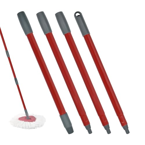 Yuunaie Wischmopp Ersatzgriff 4 Abschnitte Kompatibel mit Vileda Spin Mop Base EasyWring Mop Zubehör für Bodenreinigung von Yuunaie