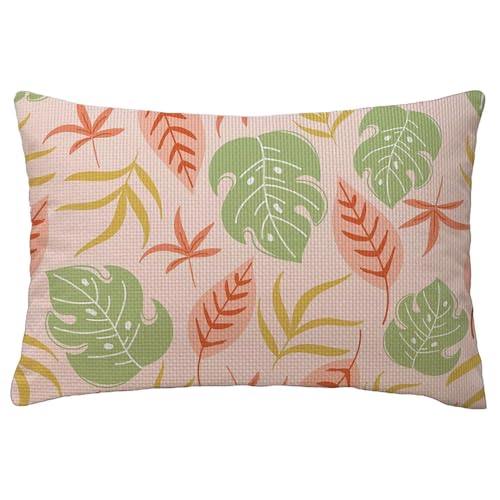 Kissenbezüge Grün Kissenbezug 50 x 80 cm Kissenbezüge Blätter Rechteckig Sofakisse Kissenbezug Leinen Kissen Kopfkissenbezug Beidseitig Bedruckt Muster für Frühling Sommer Herbst Deko Geschenke L-76 Kissenbezüge Grün Kissenbezug 50 x 80 cm Kissenbezüge Blätter Rechteckig Sofakisse Kissenbezug Leinen Kissen Kopfkissenbezug Beidseitig Bedruckt Muster für Frühling Sommer Herbst Deko Geschenke L-76 von Yuxoaoue