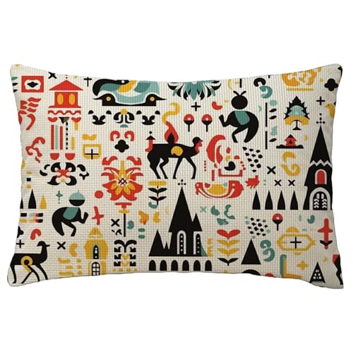 Kissenbezüge Retro Kissenbezug 50 x 80 cm Kissenbezüge Boho Rechteckig Sofakisse Kissenbezug 1er Set Leinen Kopfkissenbezug Beidseitig Bedruckt Muster für Frühling Sommer Herbst Deko Geschenke L-64 Kissenbezüge Retro Kissenbezug 50 x 80 cm Kissenbezüge Boho Rechteckig Sofakisse Kissenbezug 1er Set Leinen Kopfkissenbezug Beidseitig Bedruckt Muster für Frühling Sommer Herbst Deko Geschenke L-64 von Yuxoaoue