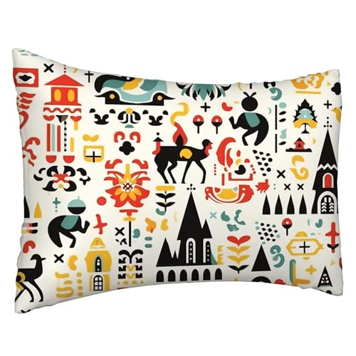 Kissenbezüge Retro Kissenbezug 60 x 80 cm Kissenbezüge Boho Rechteckig Sofakisse Kissenbezug 1er Set Weicher Couchkissen Kopfkissenbezug Beidseitig Bedruckt Muster für Sommer Herbst Deko Geschenke L64 Kissenbezüge Retro Kissenbezug 60 x 80 cm Kissenbezüge Boho Rechteckig Sofakisse Kissenbezug 1er Set Weicher Couchkissen Kopfkissenbezug Beidseitig Bedruckt Muster für Sommer Herbst Deko Geschenke L64 von Yuxoaoue
