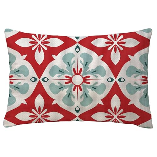 Kissenbezüge Rot Kissenbezug 50 x 80 cm Kissenbezüge Mandala Rechteckig Sofakisse Kissenbezug 1er Set Leinen Kopfkissenbezug Beidseitig Bedruckt Muster für Frühling Sommer Herbst Deko Geschenke L-68 Kissenbezüge Rot Kissenbezug 50 x 80 cm Kissenbezüge Mandala Rechteckig Sofakisse Kissenbezug 1er Set Leinen Kopfkissenbezug Beidseitig Bedruckt Muster für Frühling Sommer Herbst Deko Geschenke L-68 von Yuxoaoue