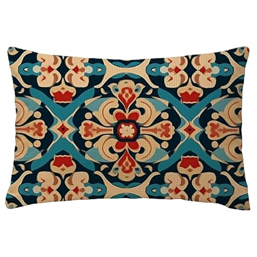 Kissenbezug 50 x 90 cm Retro Kissenbezüge Ethnisch Zierkissen Rechteckig Couchkissen Zierkissenbezüge Leinen Sofa Dekokissen Kopfkissenbezug für Fall Deko Wohnzimmer Gartenmöbel Kissen Geschenke L-71 Kissenbezug 50 x 90 cm Retro Kissenbezüge Ethnisch Zierkissen Rechteckig Couchkissen Zierkissenbezüge Leinen Sofa Dekokissen Kopfkissenbezug für Fall Deko Wohnzimmer Gartenmöbel Kissen Geschenke L-71 von Yuxoaoue