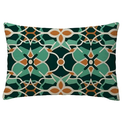 Kissenbezug 60 x 80 cm Grün Kissenbezüge Muster Zierkissen Rechteckig Couchkissen Leinen Sofa Dekokissen Kopfkissenbezug mit Reiß Verschluss für Fall Deko Wohnzimmer Gartenmöbel Kissen Geschenke L-65 Kissenbezug 60 x 80 cm Grün Kissenbezüge Muster Zierkissen Rechteckig Couchkissen Leinen Sofa Dekokissen Kopfkissenbezug mit Reiß Verschluss für Fall Deko Wohnzimmer Gartenmöbel Kissen Geschenke L-65 von Yuxoaoue