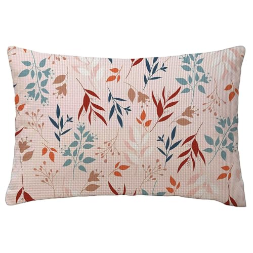Kissenbezug 60 x 80 cm Rot Kissenbezüge Blätter Zierkissen Rechteckig Couchkissen Leinen Sofa Dekokissen Kopfkissenbezug mit Reiß Verschluss für Fall Deko Wohnzimmer Gartenmöbel Kissen Geschenke L-77 Kissenbezug 60 x 80 cm Rot Kissenbezüge Blätter Zierkissen Rechteckig Couchkissen Leinen Sofa Dekokissen Kopfkissenbezug mit Reiß Verschluss für Fall Deko Wohnzimmer Gartenmöbel Kissen Geschenke L-77 von Yuxoaoue