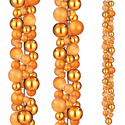 Yuxung Weihnachtskugel-Girlande, 1,8 m, Kugel-Ornamente, Weihnachtszwiebel-Girlande, Weihnachtsbaumkugel-Dekorationen für Partyzubehör, Innen- und Außenbereich, Heimbüro, Dekoration, Zubehör (Orange Yuxung Weihnachtskugel-Girlande, 1,8 m, Kugel-Ornamente, Weihnachtszwiebel-Girlande, Weihnachtsbaumkugel-Dekorationen für Partyzubehör, Innen- und Außenbereich, Heimbüro, Dekoration, Zubehör (Orange von Yuxung