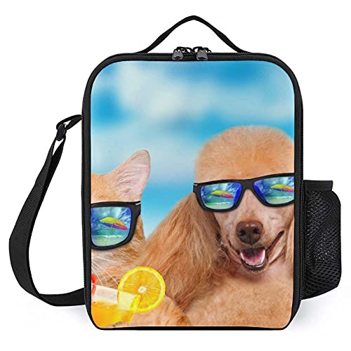 Kühltasche Funny Kitten Puppy Lunch-Tasche Für Männer Frauen Halten Isolier E Picknicktaschelunchtasche Isolierte Kühltasche Für Frauen Auslaufsichere von Yuzheng