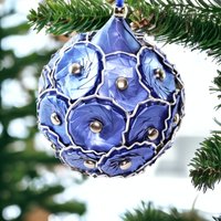 Große Weihnachtskugel Dekokugel Aus Kaffeekapseln Christbaumkugel Weihnachtsornament Weihnachtsdeko Fensterdeko Upcycling #627795769 von YveKreativShop