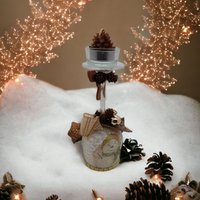 Weinglas Kerzenständer "Weihnachts-Nostalgie" Kerzenhalte Für Teelicht #613960302 von YveKreativShop