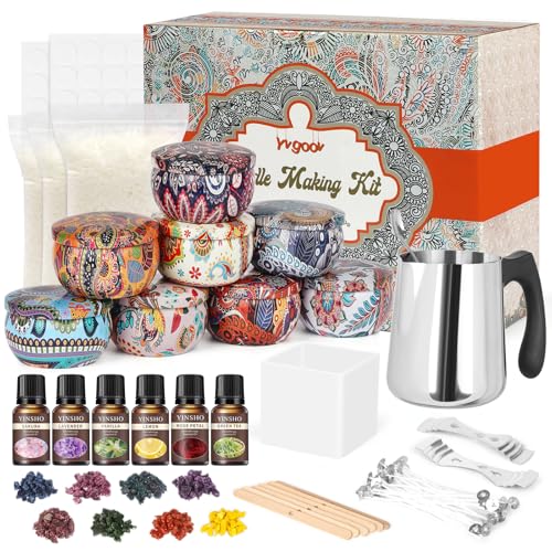Yvgoov Kerzen selber Machen Set Kerzen Gießen Set Kerzenherstellung Set Candle Making Kit Sojawachs, Duftöle diy set bastelset erwachsene als Frauen Geschenk Yvgoov Kerzen selber Machen Set Kerzen Gießen Set Kerzenherstellung Set Candle Making Kit Sojawachs, Duftöle diy set bastelset erwachsene als Frauen Geschenk von Yvgoov